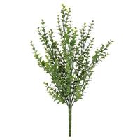 Vickerman 18" Artificial Mini Jade Leaf Bush (3 pack)
