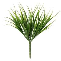 Vickerman 12" Artificial Green Grass Bush (6 pack)