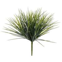 Vickerman 15" Artificial Green Grass Bush