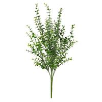 Vickerman 20" Artificial Green Mini Jade Leaf Bush (4 pack)