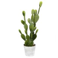 Vickerman 29" Artificial Green Cactus in Concrete Pot