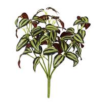 Vickerman 12.5" Artificial Green Wandering Jew Bush (3 pack)