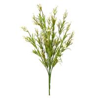Vickerman 19" Artificial Green Mini Wild Flower Bush (3 pack)