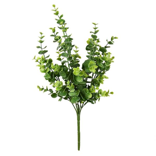 17" Artificial Green Mini Jade Leaf Bush (4 pack)