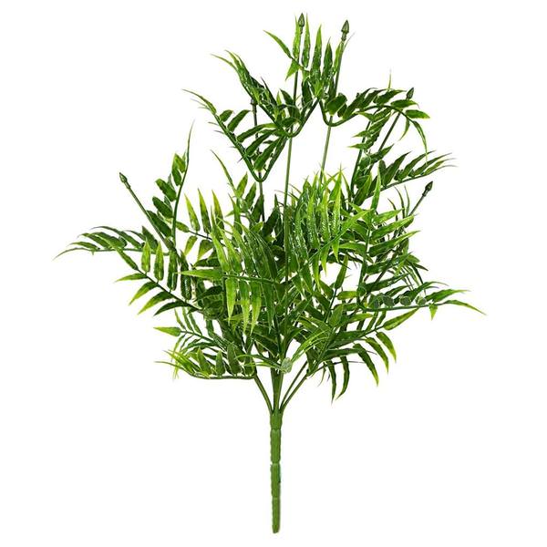 19" Artificial Green Bamboo Leaf Bush (4 pack)