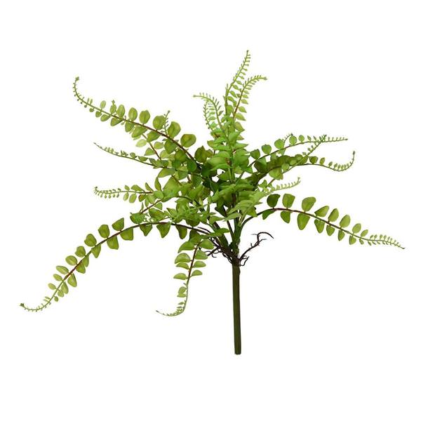 16" Artificial Green Fern Spray (3 pack)