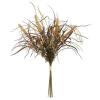 View 27" Artificial Yellow Euphorbia Onion Grass Bush