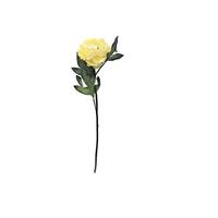 Vickerman 25" Artificial Yellow Peony Stem (3 pack)