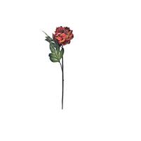 Vickerman 25" Artificial Orange Peony Stem (3 pack)