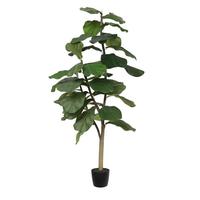 Vickerman 4' Artificial Fiddle Tree in Planter Pot