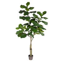 Vickerman 6' Artificial Fiddle Tree in Planter Pot