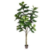 Vickerman 7' Artificial Fiddle Tree in Planter Pot