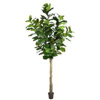 View 10' Artificial Fiddle Tree in Planter Pot