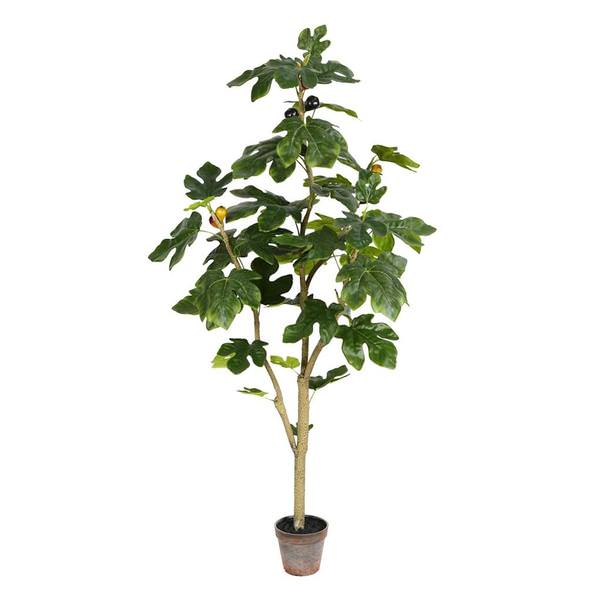 4' Artificial Fig Tree in Planter Pot