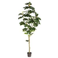Vickerman 6' Artificial Fig Tree in Planter Pot