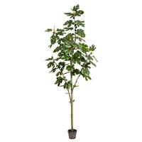 View 7' Artificial Fig Tree in Planter Pot