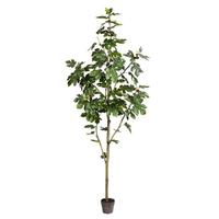 Vickerman 8' Artificial Fig Tree in Planter Pot