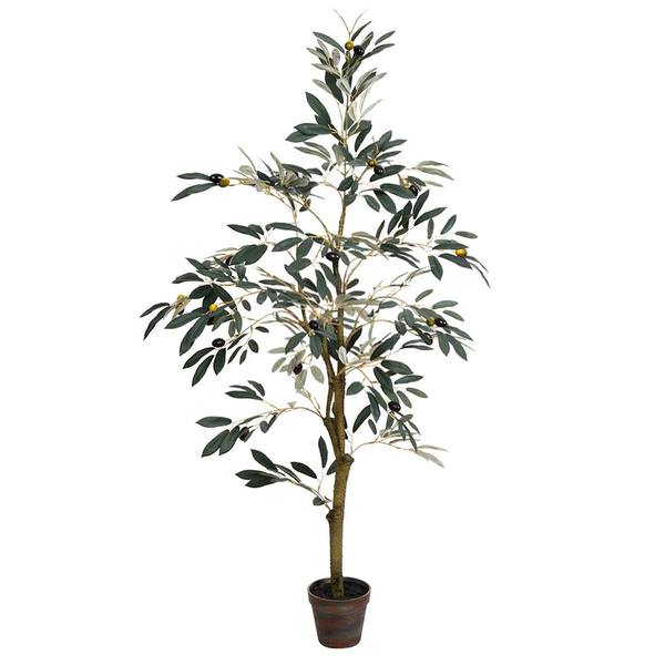 4' Artificial Olive Tree in Planter Pot