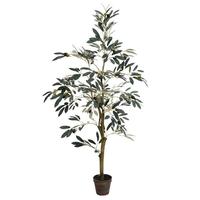 Vickerman 4' Artificial Olive Tree in Planter Pot
