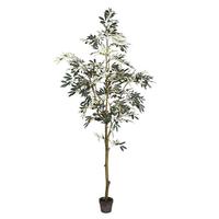 Vickerman 7' Artificial Olive Tree in Planter Pot