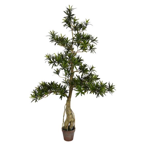 48" Artificial Potted Podocarpus Tree
