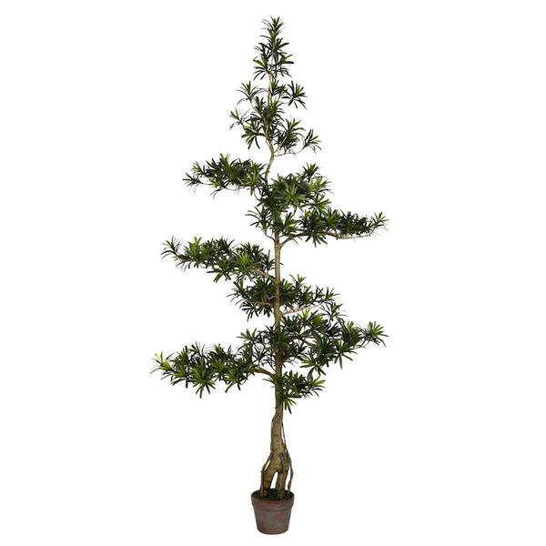 72" Artificial Potted Podocarpus Tree