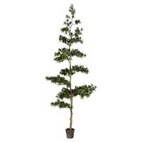 Vickerman 9' Artificial Potted Podocarpus Tree