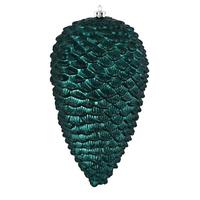 Vickerman 10" Sea Blue Matte Glitter Pine Cone Ornament (2 pack)