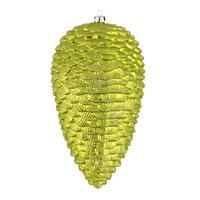 Vickerman 10" Lime Matte Glitter Pine Cone Ornament (2 pack)
