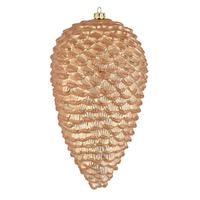 Vickerman 10" Cafe Latte Matte Glitter Pine Cone Ornament (2 pack)