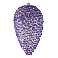 Vickerman 10" Lavender Matte Glitter Pine Cone Ornament (2 pack)