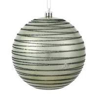 Vickerman 4" Wrought Iron Candy Glitter Ball Ornament (4 pack)