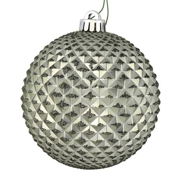 2.75" Wrought Iron Durian Glitter Ball Ornament (12 pack)