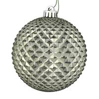 View 2.75" Wrought Iron Durian Glitter Ball Ornament (12 pack)