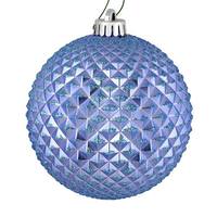 View 2.75" Periwinkle Durian Glitter Ball Ornament (12 pack)