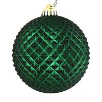 View 2.75" Midnight Green Durian Glitter Ball Ornament (12 pack)