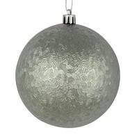Vickerman 4" Limestone Brushed Ball Ornament (6 pack)