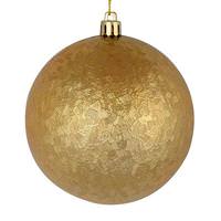 Vickerman 4" Copper/Gold Brushed Ball Ornament (6 pack)