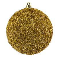 View 8" Gold Beaded Ball Ornament (2 pack)