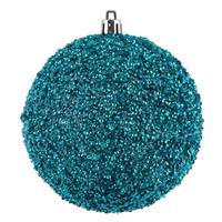 Vickerman 8" Periwinkle Beaded Ball Ornament (2 pack)