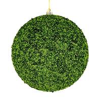 Vickerman 4.75" Moss Green Beaded Ball Ornament (6 pack)