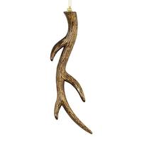 Vickerman 12" Mocha Brushed Antler Ornament (6 pack)