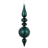 Vickerman 10" Sea Blue Candy Snowflake Finial Ornament (4 pack)