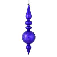 Vickerman 10" Purple Candy Snowflake Finial Ornament (4 pack)