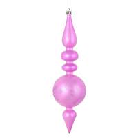 Vickerman 10" Orchid Candy Snowflake Finial Ornament (4 pack)