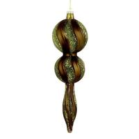 Vickerman 16.5" Olive Candy Glitter Finial Ornament
