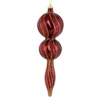Vickerman 16.5" Wine Candy Glitter Finial Ornament