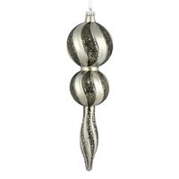 Vickerman 16.5" Wrought Iron Candy Glitter Finial Ornament