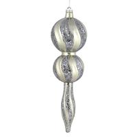 Vickerman 16.5" Limestone Candy Glitter Finial Ornament
