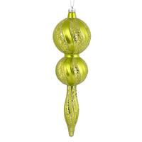 Vickerman 16.5" Lime Candy Glitter Finial Ornament